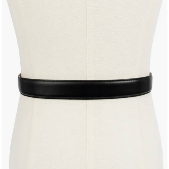 Kate Spade 25mm Stitched Feather Edged Belt - Picture 5 of 9